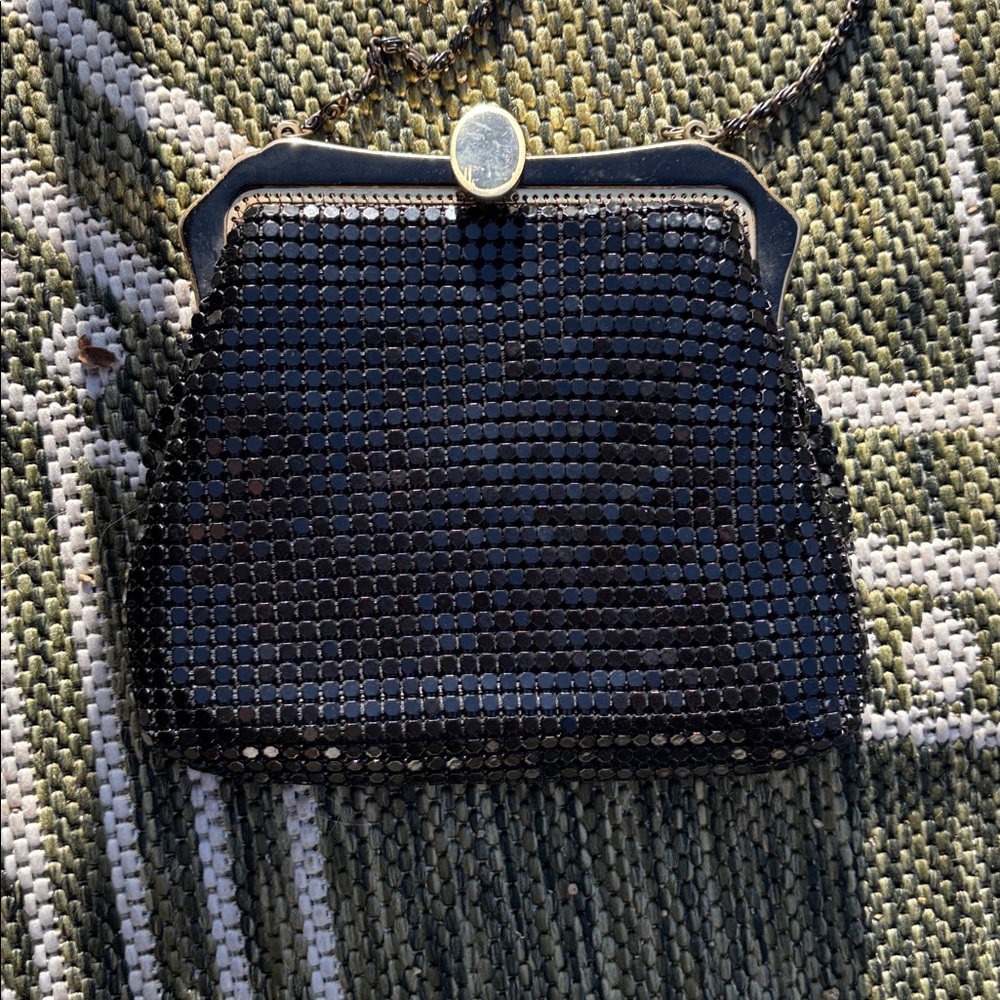Andrew Geller Boutique Vintage 60's Black Shoulder Evening Handbag